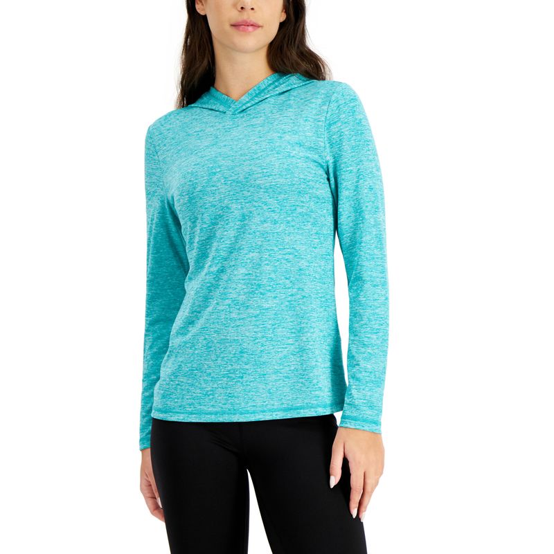 Id Ideology Womens Essentials Light Weight Hooded Long Sleeve